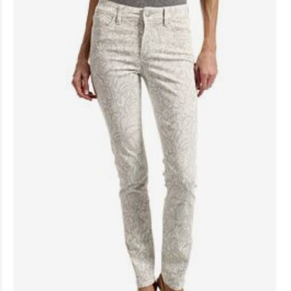 NYDJ Alina Gilded Lily Floral Print Legging Size 12 - Picture 1 of 7